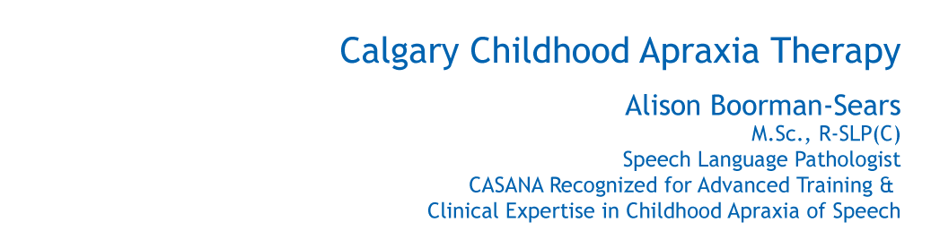 Calgary Childhood Apraxia Therapy